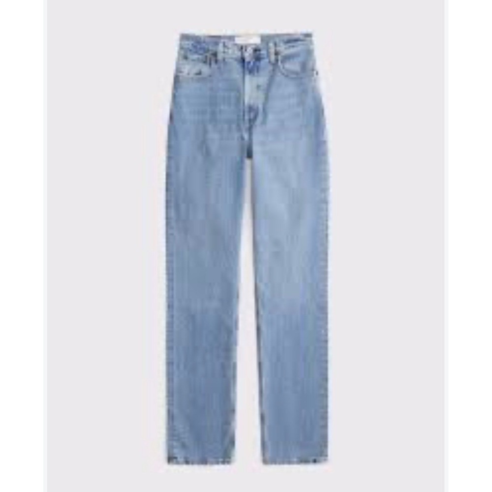 Abercrombie & Fitch The 90s Straight Ultra High Rise Blue Jeans Size 29 8L Long